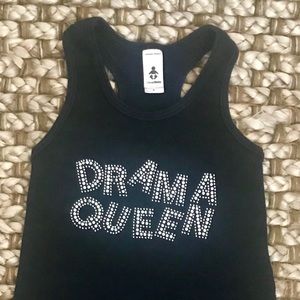 AMERICAN APPAREL Rhinestone Drama Queen Tank